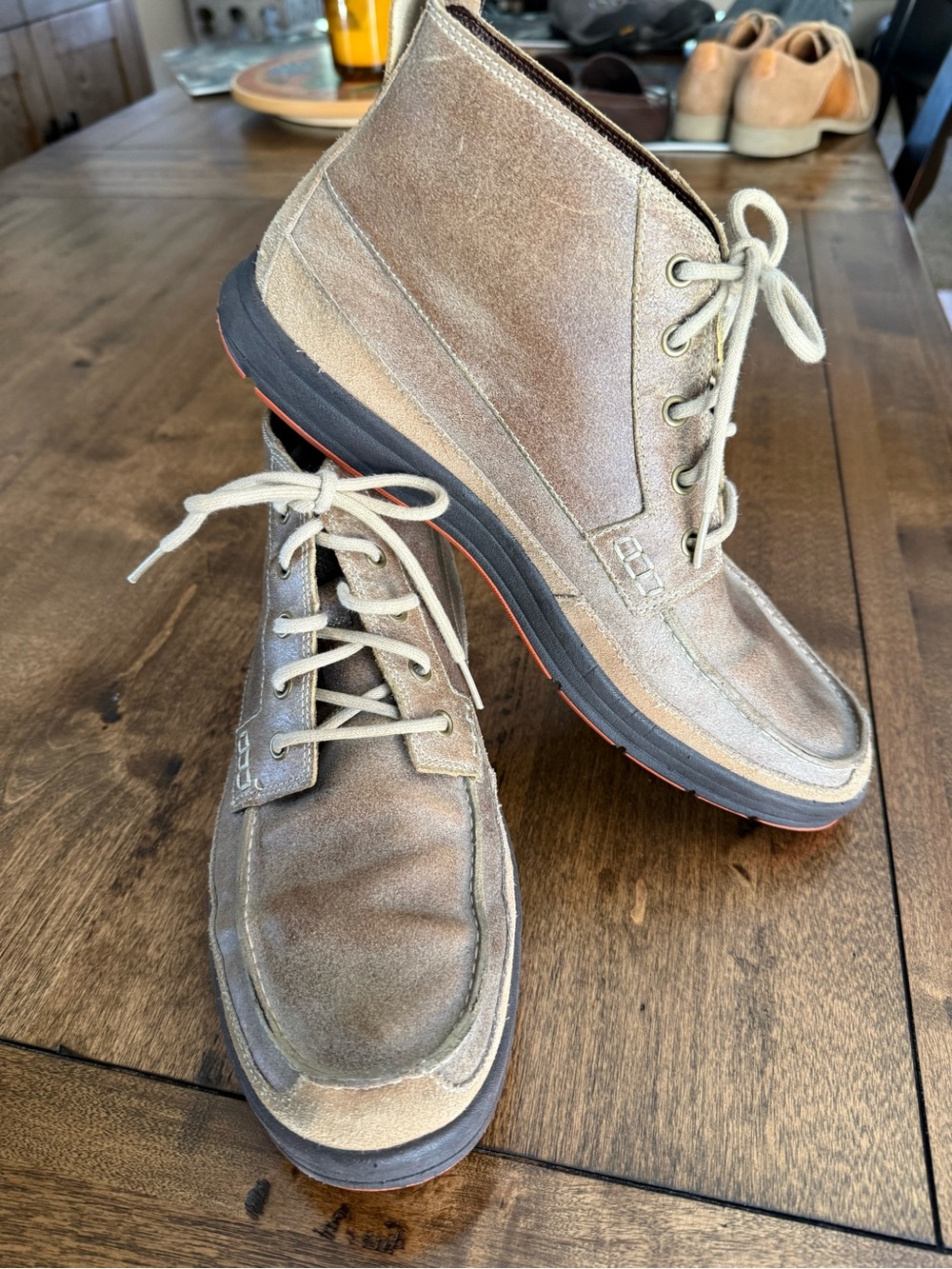 Men's Cole Haan Tan Suede Chukka Boots  - Lace-Up Casual